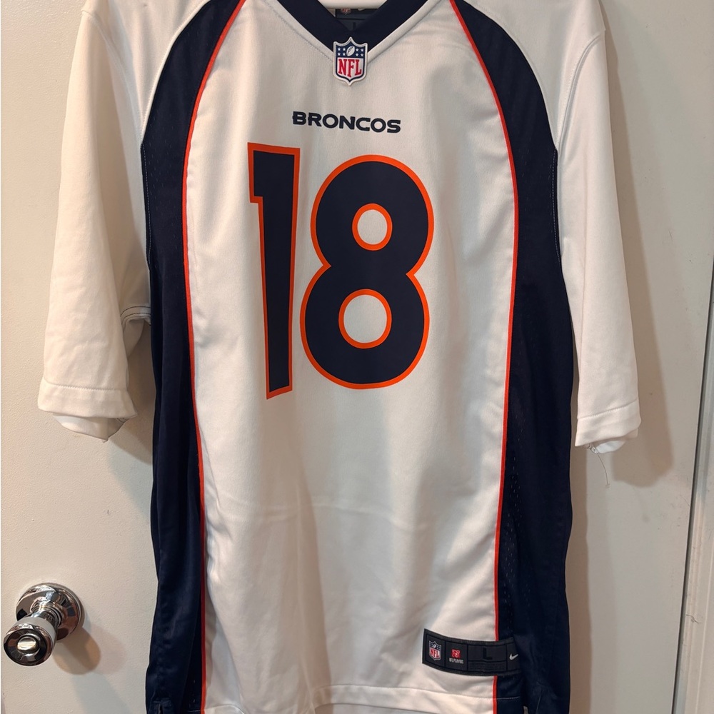 Denver Broncos Peyton Manning Jersey - White, Navy & Orange